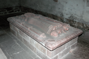 Grablege der Frowin von Hutten aus dem letzten Drittel des 14. Jahrhunderts in der Klosterkirche von Schlüchtern