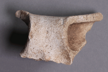 Fragment einer Tüllenkanne von der Burg Wahlmich. Unterfranken, um 1250