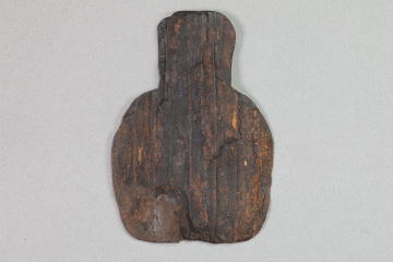 Rohling eins Löffels (Halbfabrikat), um 1400, Fd.-Nr. 258, H. 6,7 cm, Br. 8,2 cm