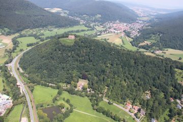 Luftbild vom Gotthardsberg, von Süden aus gesehen