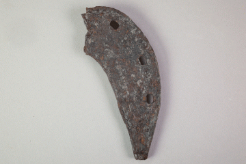 Hufeisen aus Eisen vom Gotthardsberg, Unterfranken, ca. 1400, Fd.-Nr. 0066, H. 13,6 cm, Br. 6,2 cm