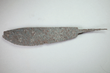 Messer von der Burg Hauenstein, um 1400, Fd.-Nr. 189, H. 5,4 cm, Br. 30,0 cm